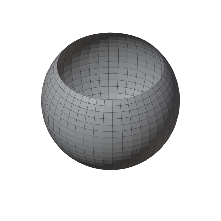 An open mesh remeshed as it is