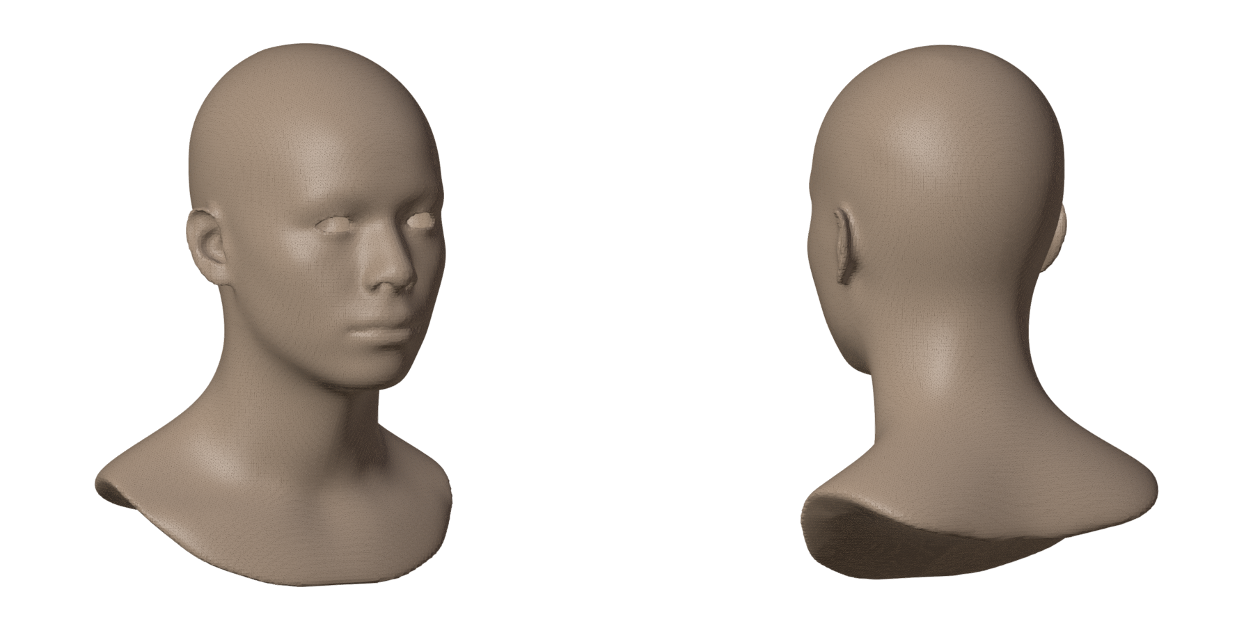 Realistic head, original