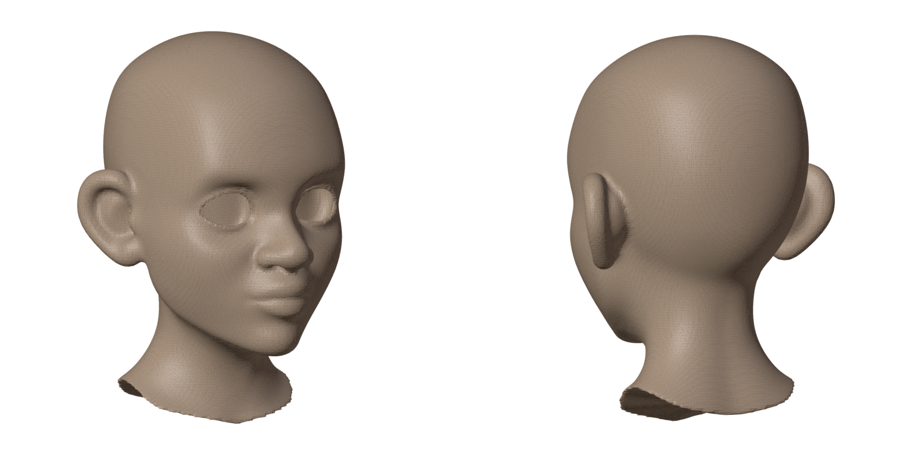 Stylized head, original